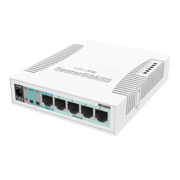 MikroTik SwOS Smart Switch 5 Port Gigabit 1SFP - Image 3